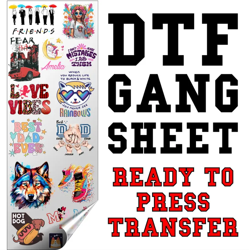 Pre Made • DTF Gang Sheets