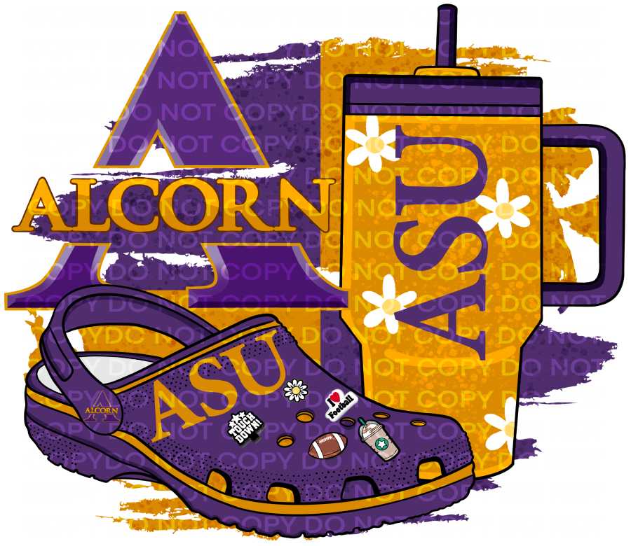 DTF Transfer • HBCU • Alcorn • Stanley & Crocs