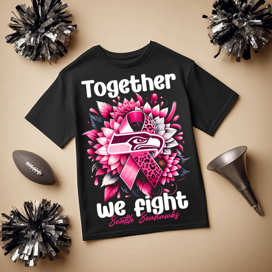 DTF Transfer • Seattle Football • Together We Fight + Ribbon