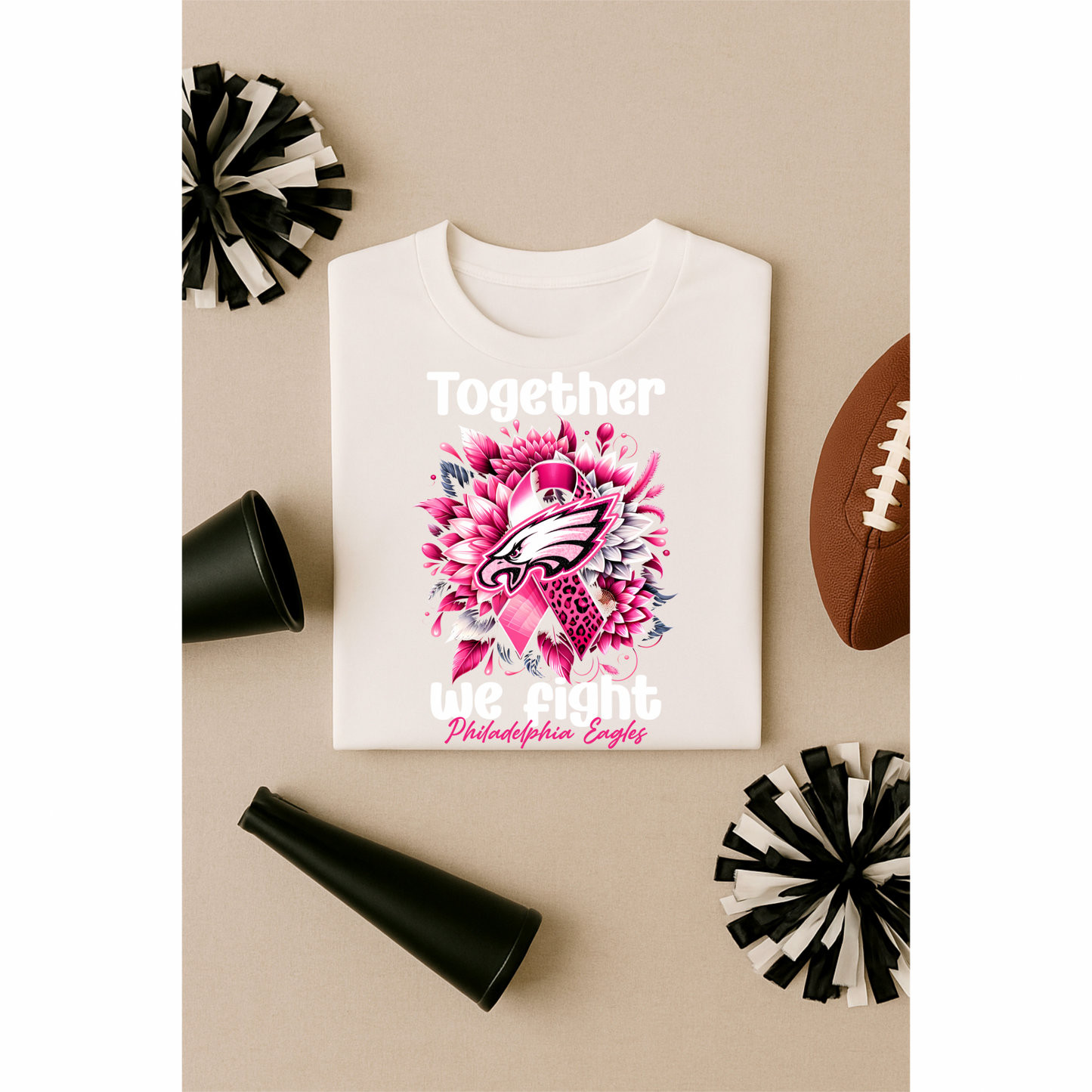 DTF Transfer • Philadelphia Football • Together We Fight + Ribbon